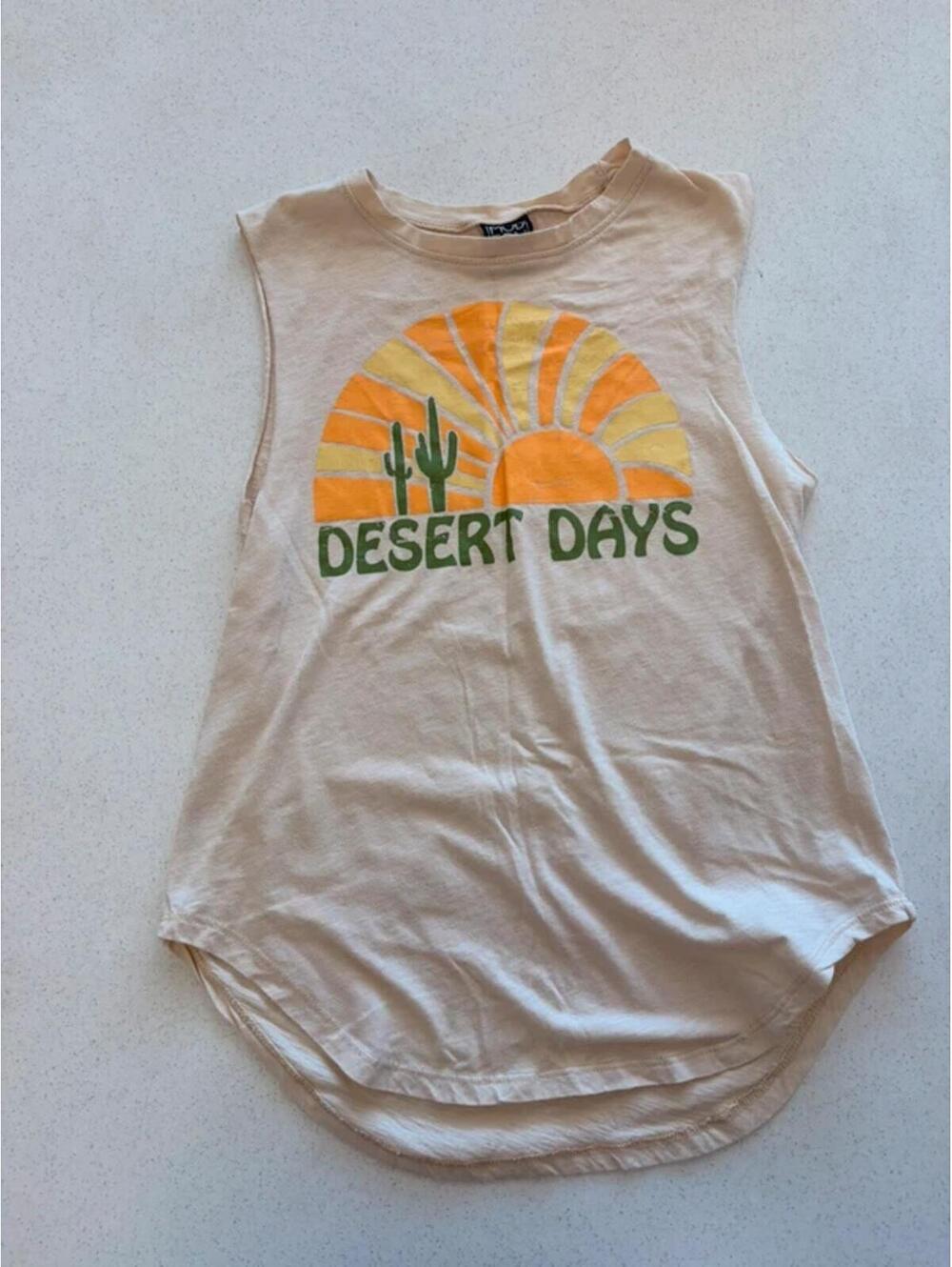 Lux “Desert Days” Graphic Tank – Size Small